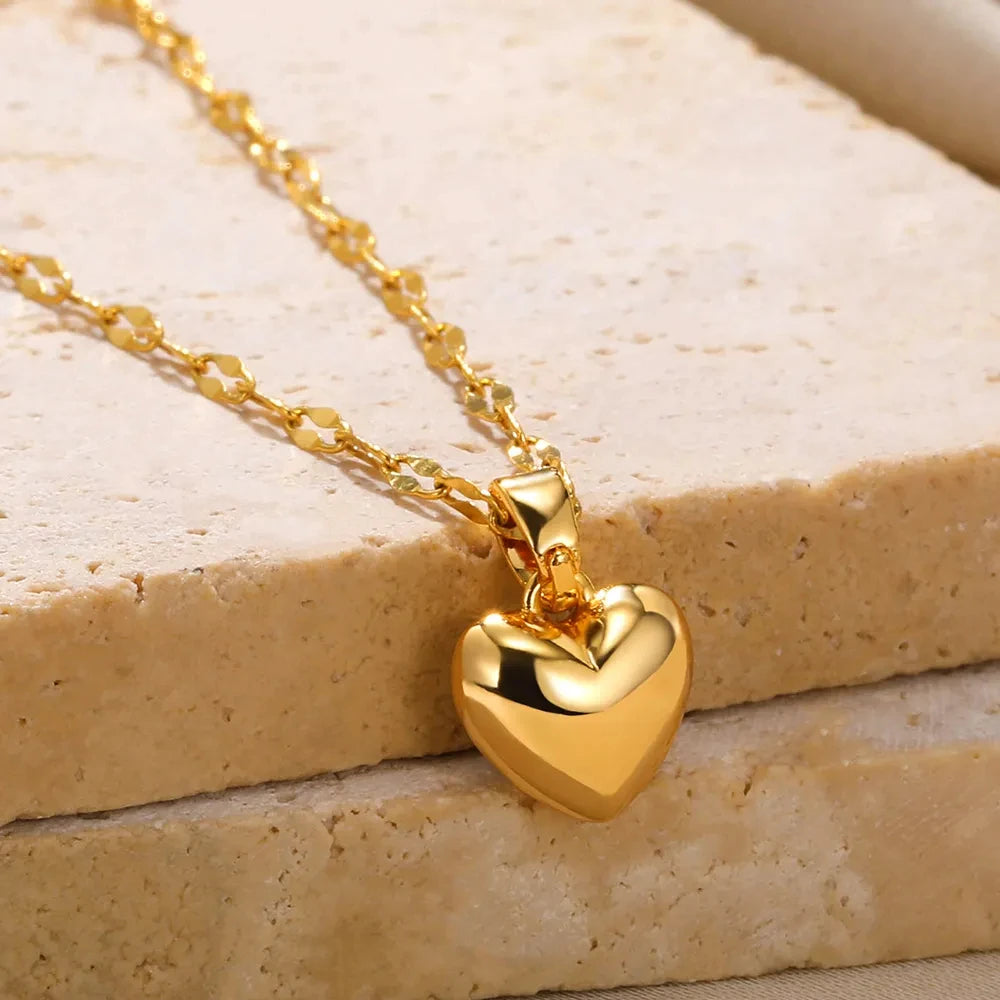 Collar Corazón Acero