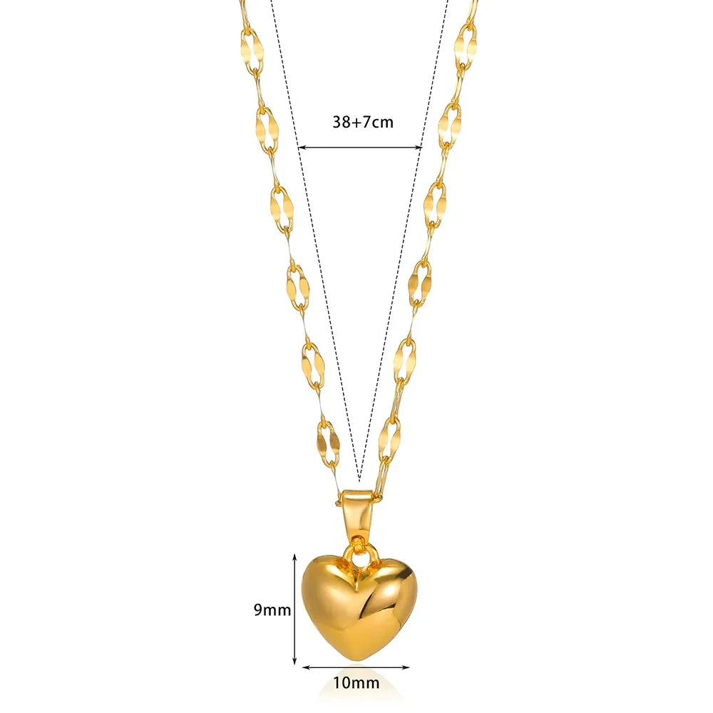 Collar Corazón Acero