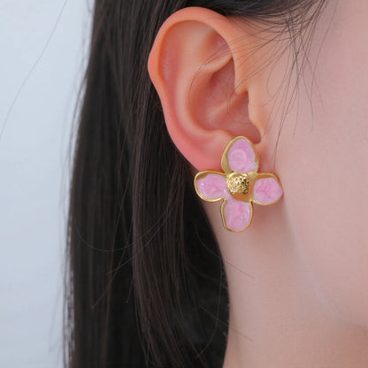 Pendientes Flor Inox