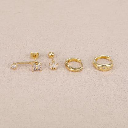 Pendientes estrella zirconia