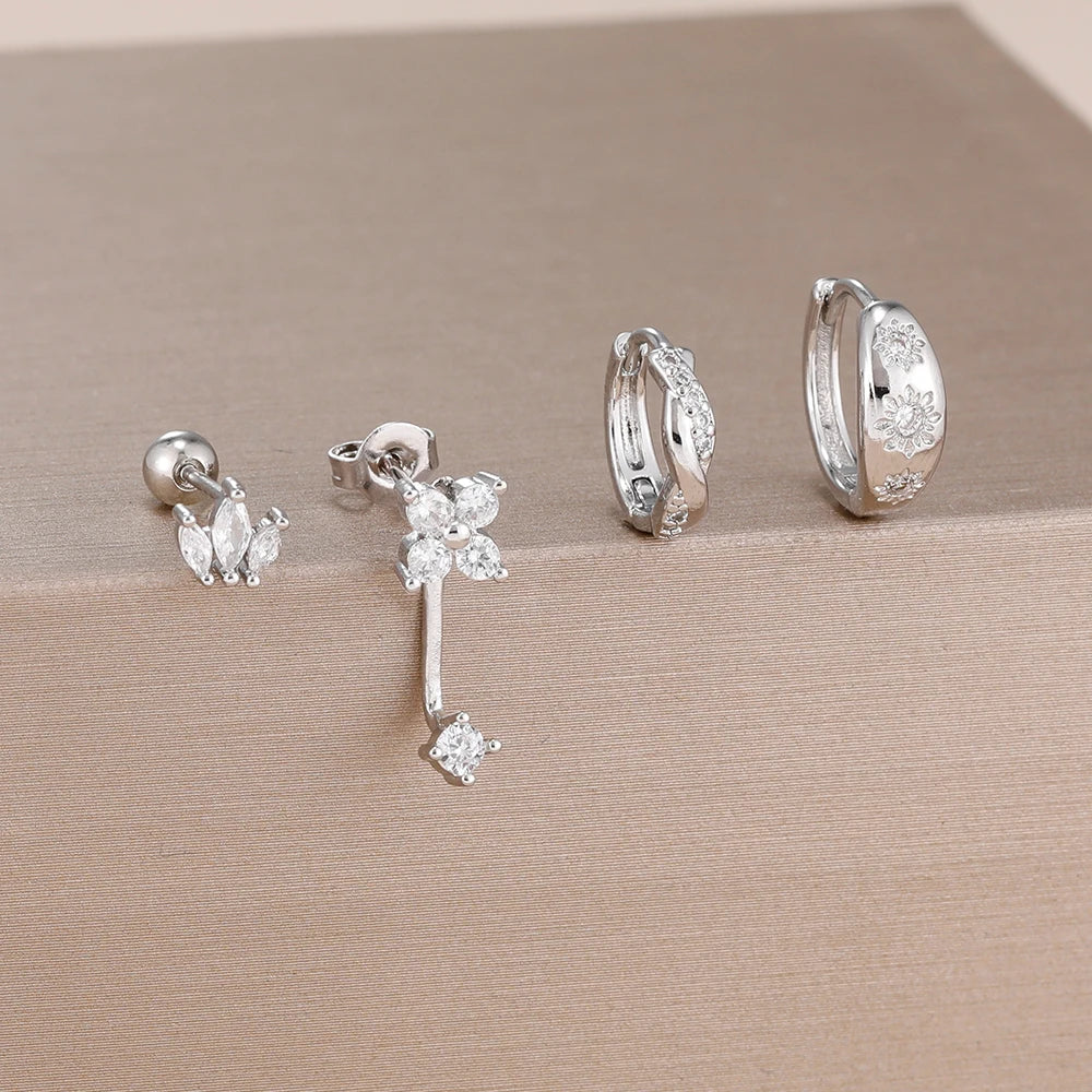 Pendientes estrella zirconia