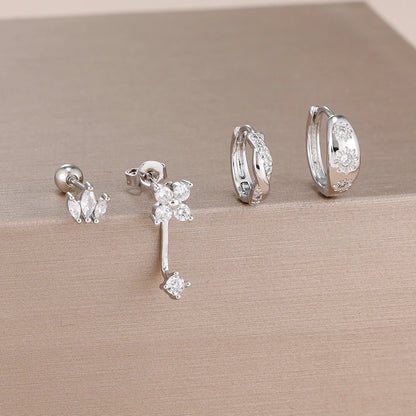 Pendientes estrella zirconia