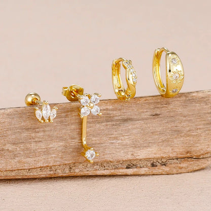 Pendientes estrella zirconia