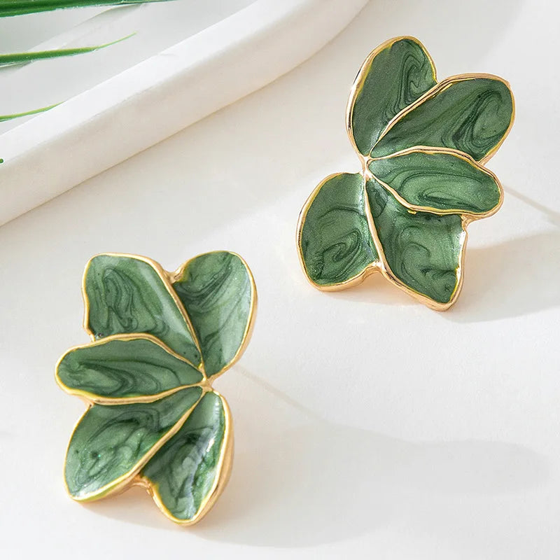 Pendientes flores esmaltadas