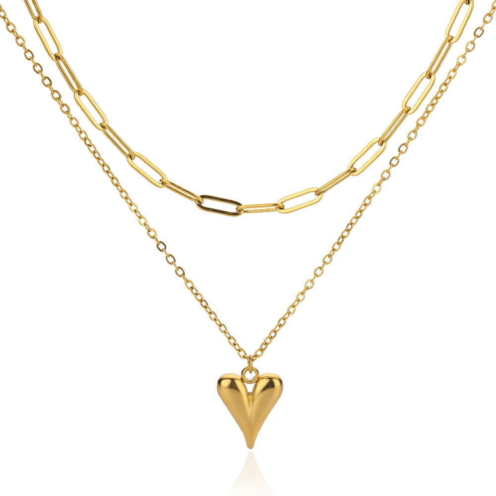 Collar Corazón Acero