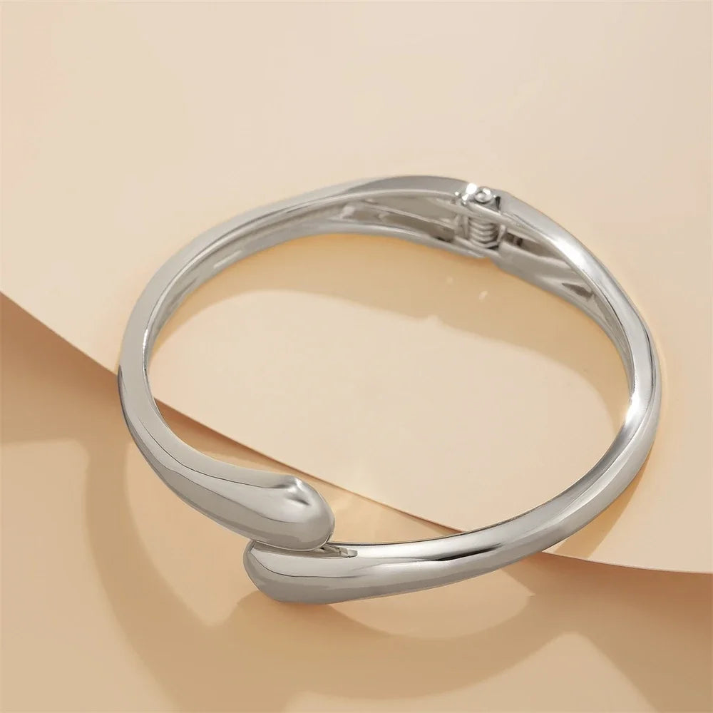 Pulsera gota plateada