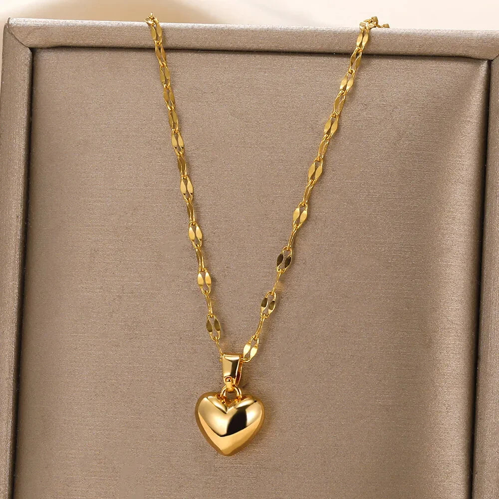 Collar Corazón Acero