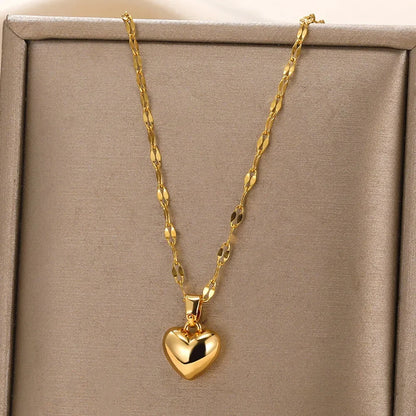 Collar Corazón Acero