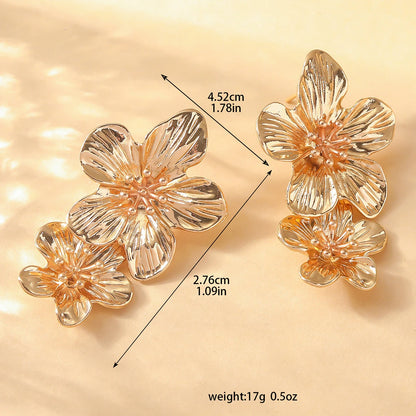 Pendientes Doble Flor
