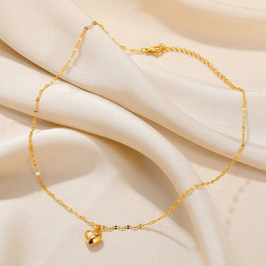 Collar Corazón Acero