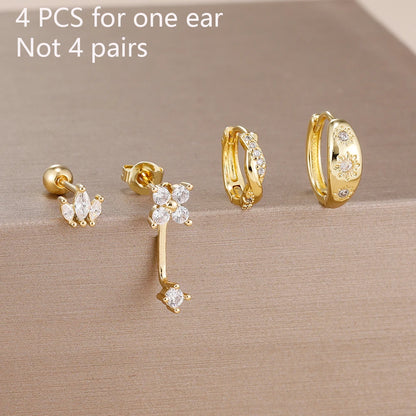 Pendientes estrella zirconia
