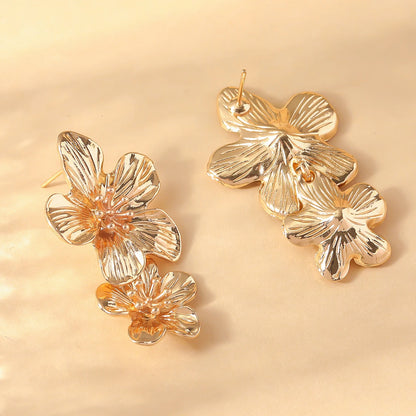 Pendientes Doble Flor
