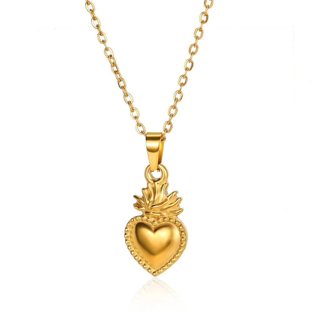 Collar Corazón Acero