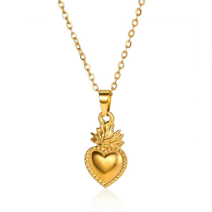 Collar Corazón Acero