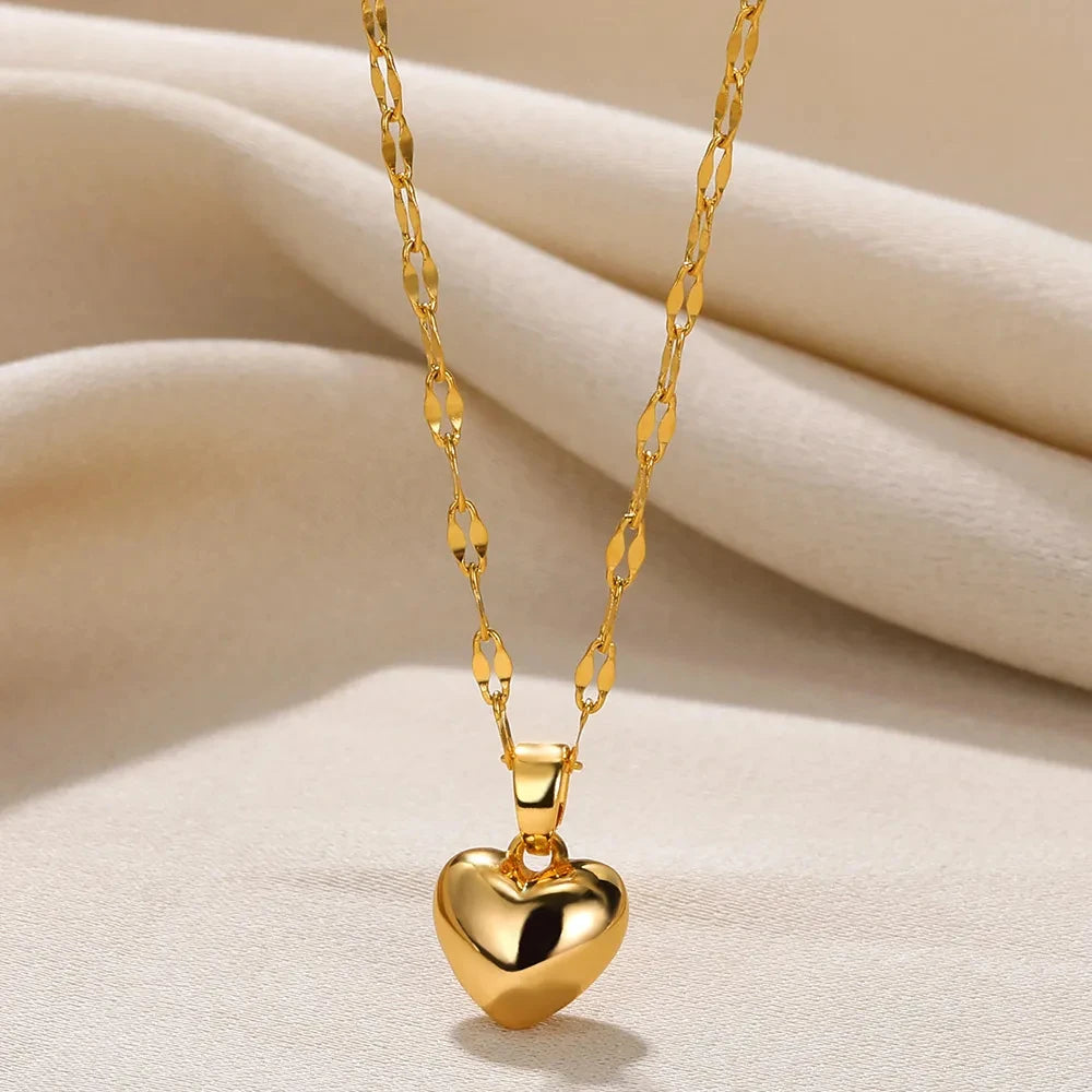 Collar Corazón Acero
