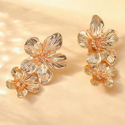 Pendientes Doble Flor