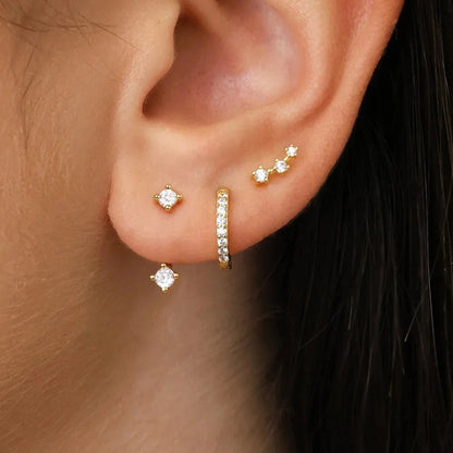 Pendientes zircon mini