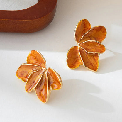 Pendientes flores esmaltadas