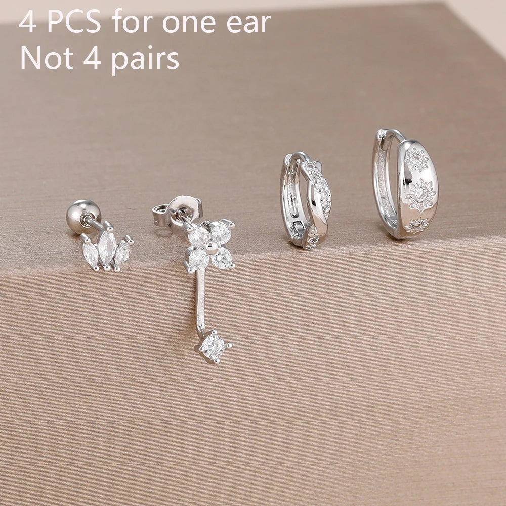Pendientes estrella zirconia