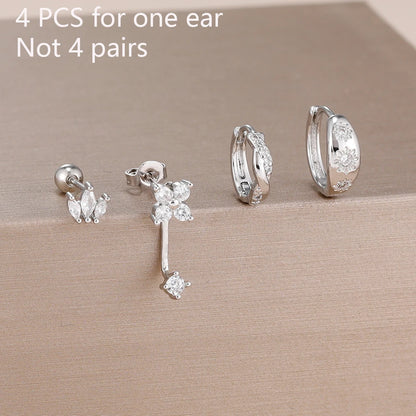 Pendientes estrella zirconia