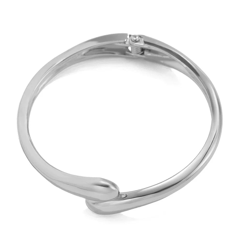 Pulsera gota plateada