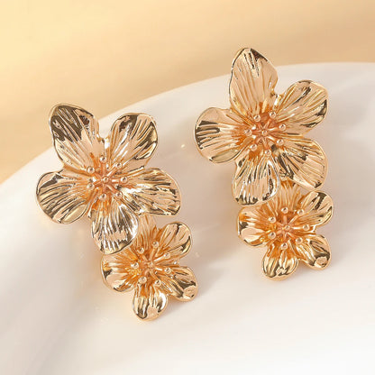 Pendientes Doble Flor