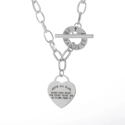Collar Corazón Acero