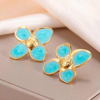 Pendientes Flor Inox